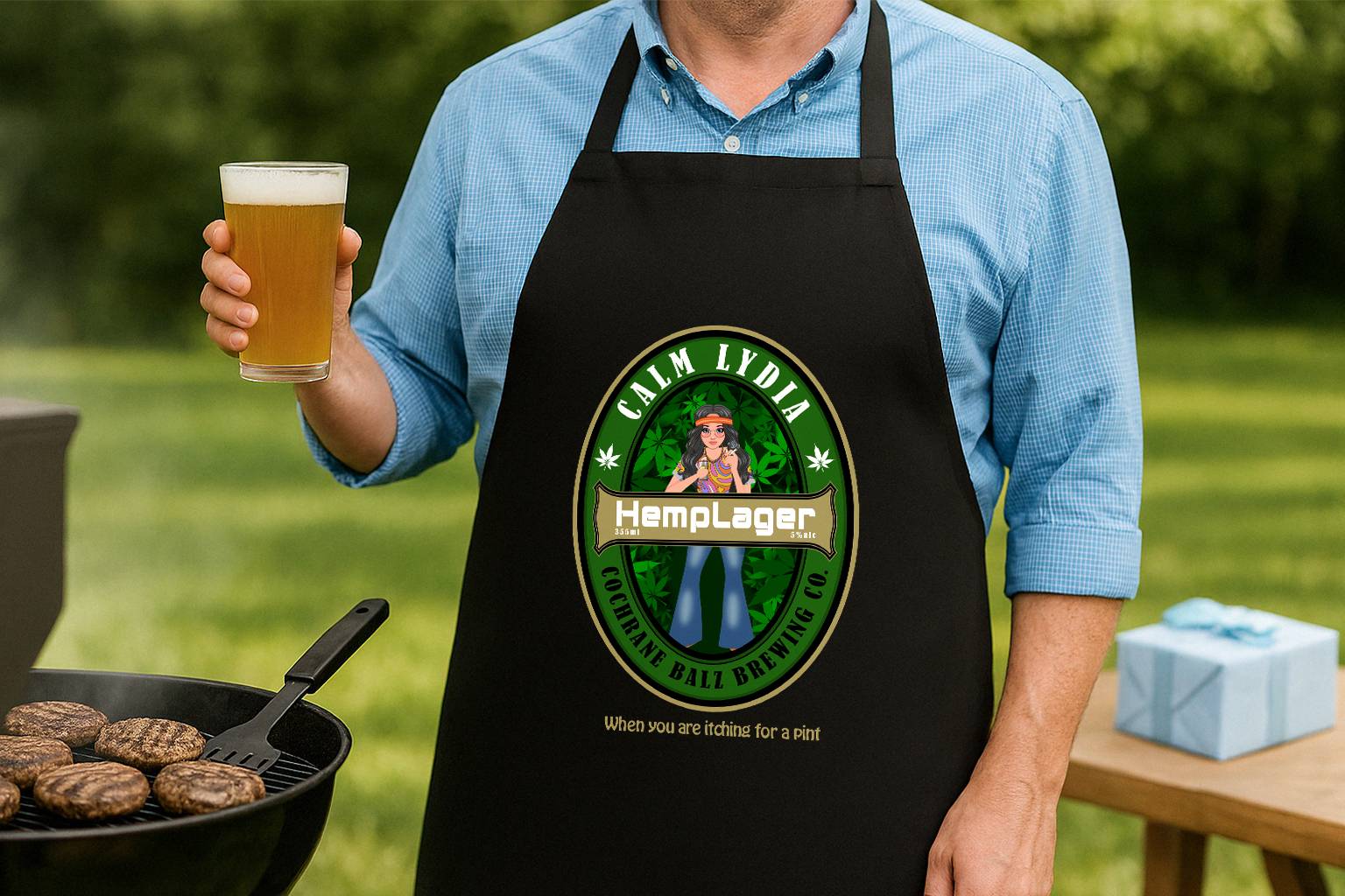 Backyard BBQ Dad Vibes with the Calm Lydia Apron