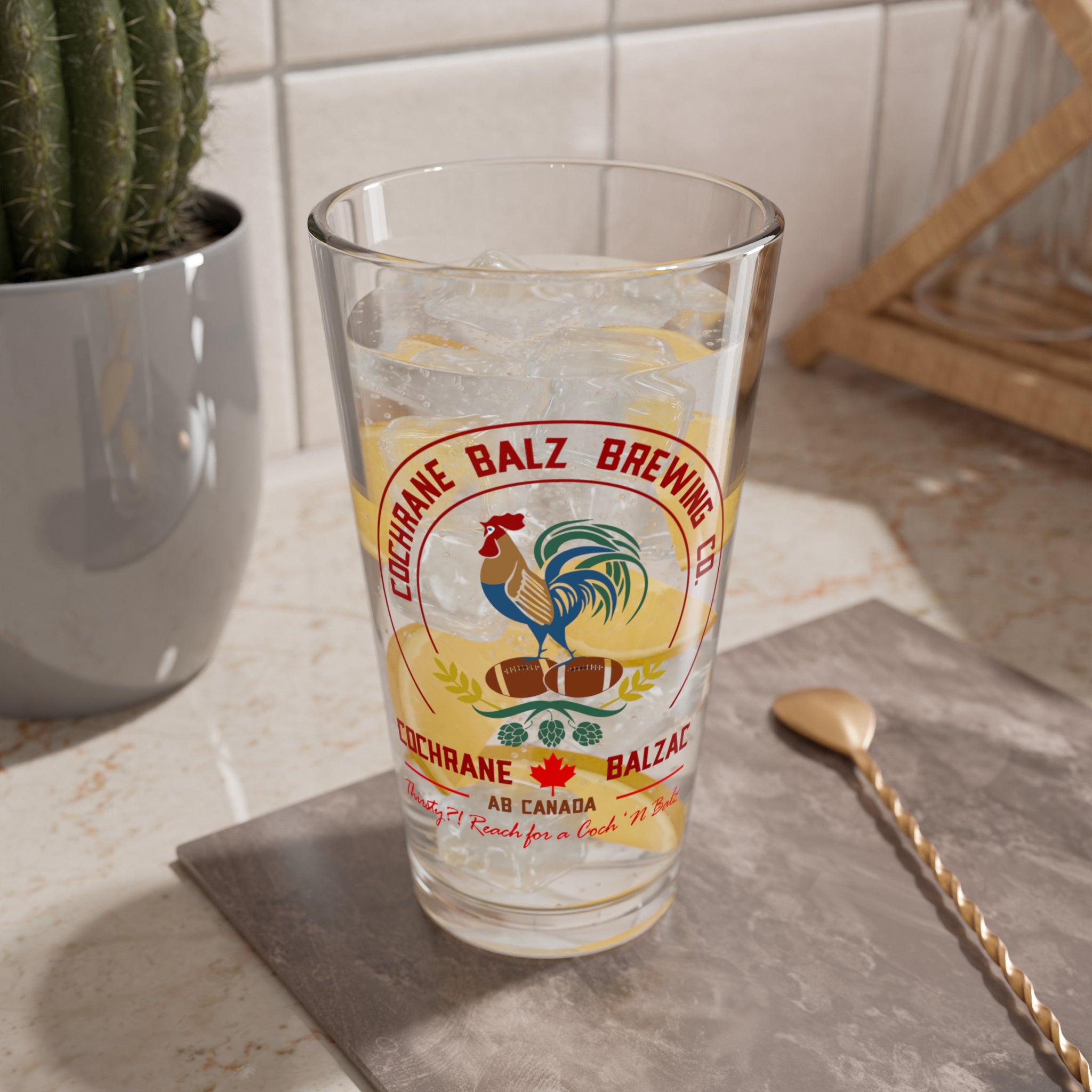 16oz Classic Logo Pint Glass